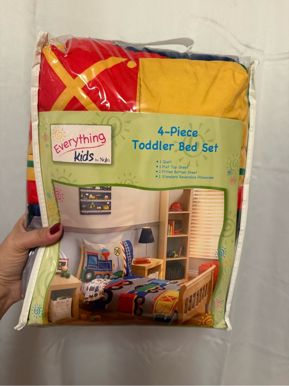 4-Piece Toddler Bed Set - Multi Color